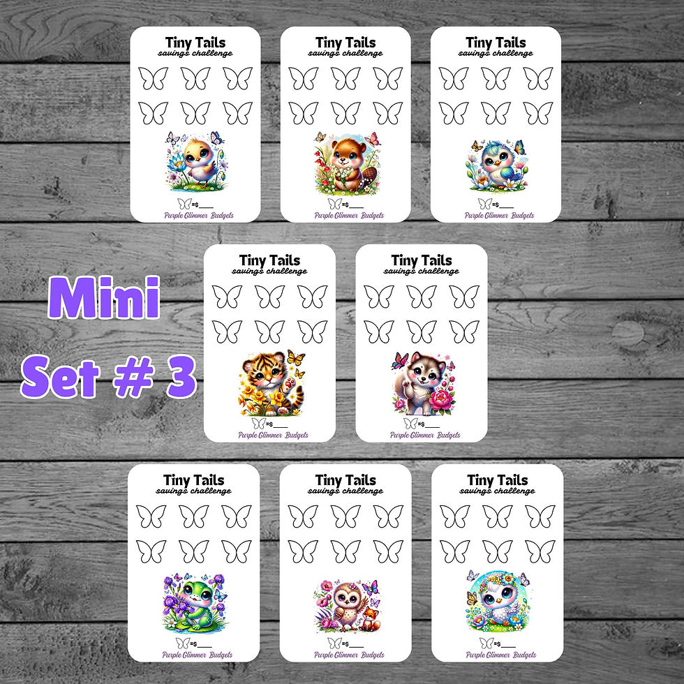 Thumbnail: A7 Mini Savings Challenge | Animal Tracker Set of 8 or 40