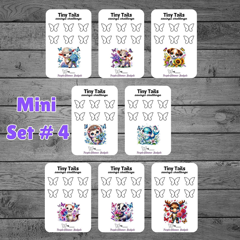 Thumbnail: A7 Mini Savings Challenge | Animal Tracker Set of 8 or 40