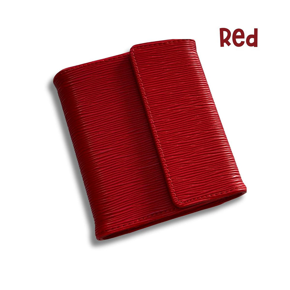 Thumbnail: A7 Alana Epi Leather Trifold Wallet | 6 Ring Budget Binder