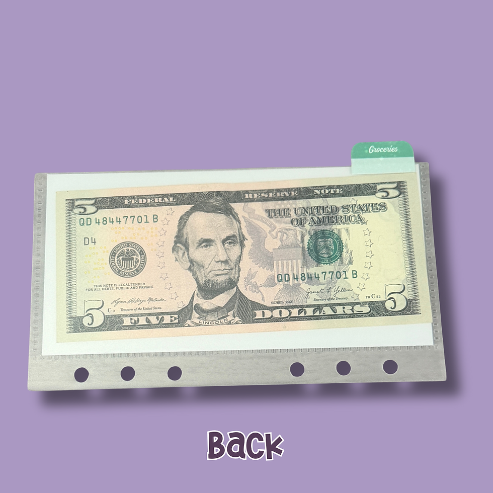 Thumbnail: Hummingbird Cash Envelopes Set of 6 | Custom Tabbed Budget Envelopes