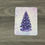 Thumbnail: Glam Purple Christmas Tree Binder Card | Sparkly Holiday Insert