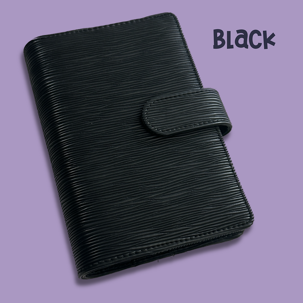 Thumbnail: Alana Binder (A6/Personal) A6 Epi Leather Binder Silver 25mm rings