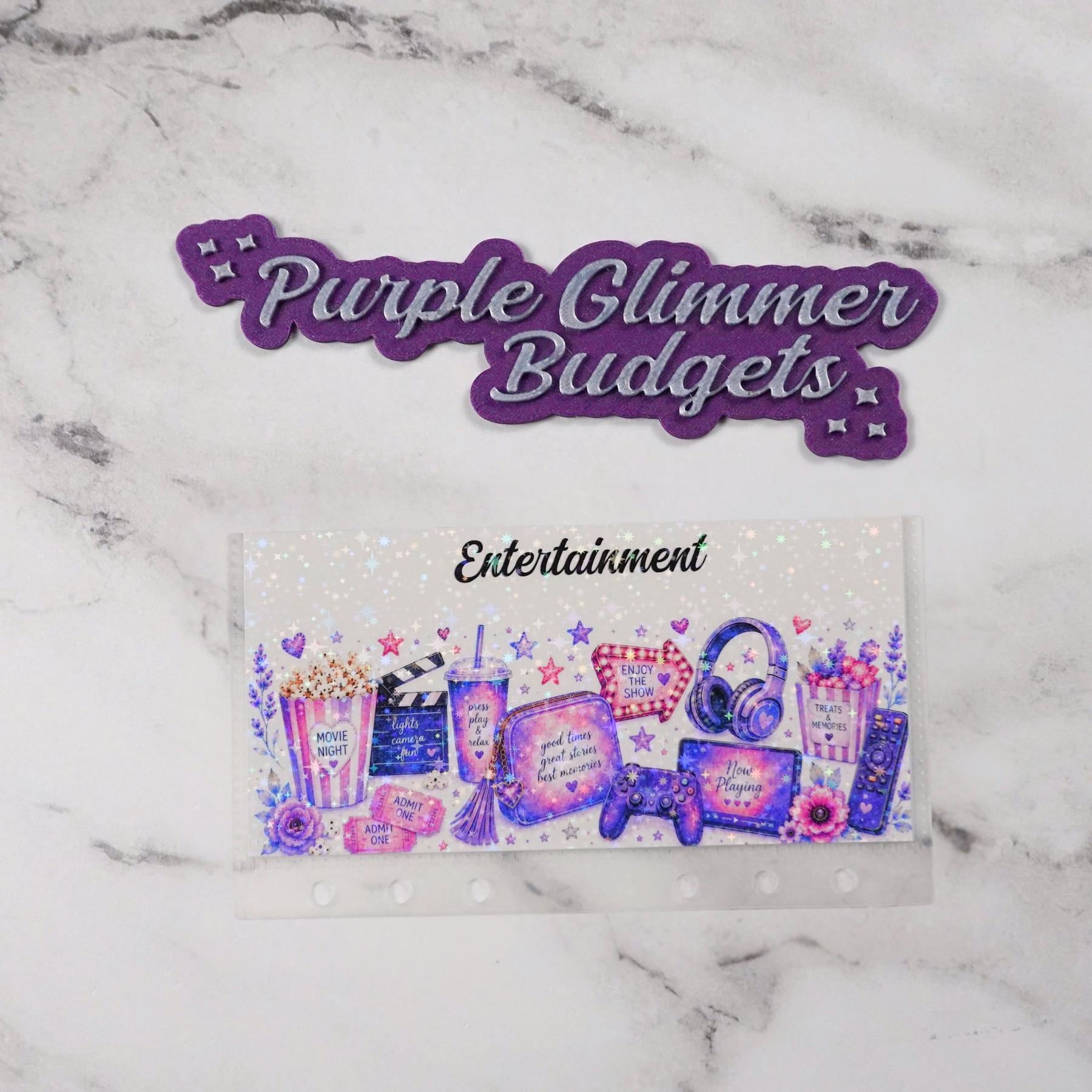 Entertainment Cash Envelope | A6 Budget Envelope