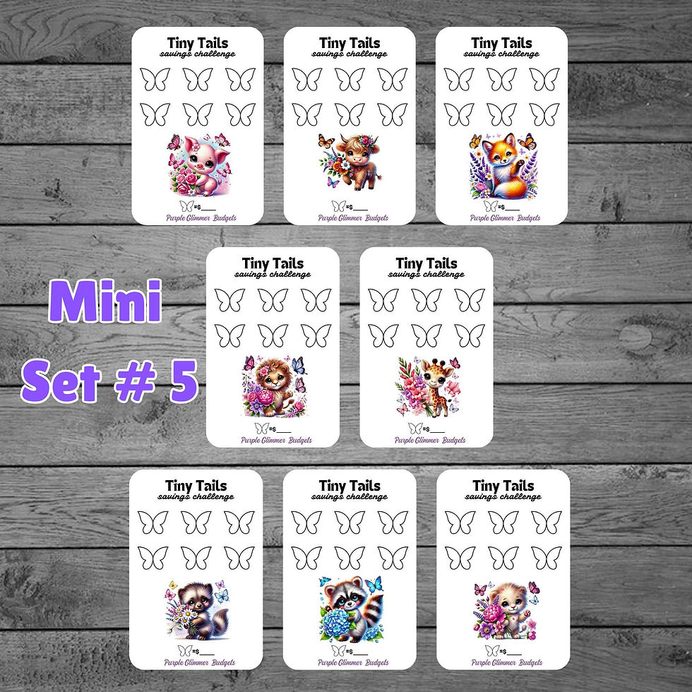 Thumbnail: A7 Mini Savings Challenge | Animal Tracker Set of 8 or 40