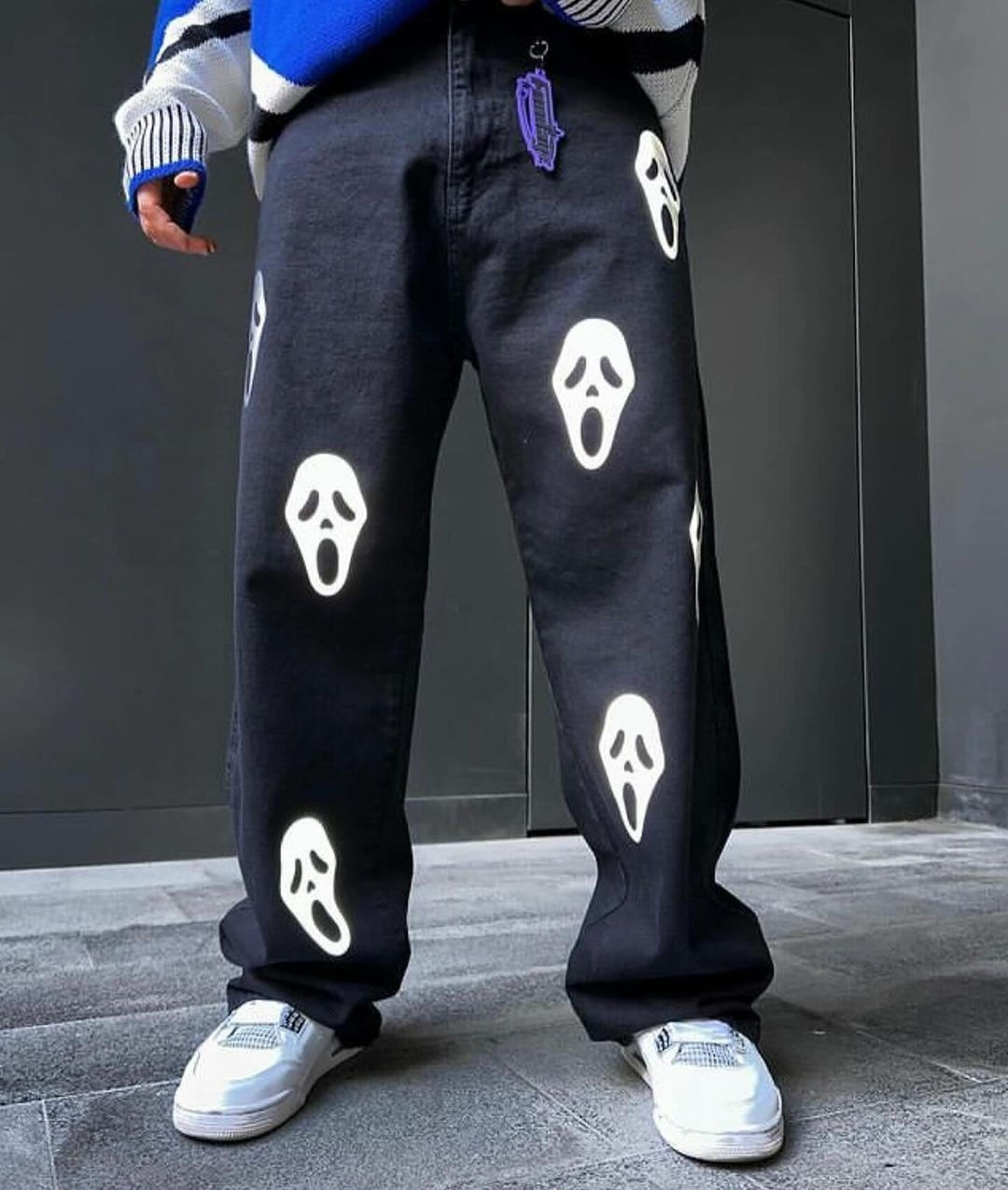 Ghost Printed Jeans