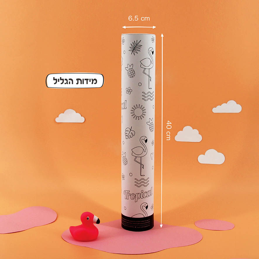 תמונה ממוזערת: ערכת יצירה גליל גשם - דגם פלמינגו
