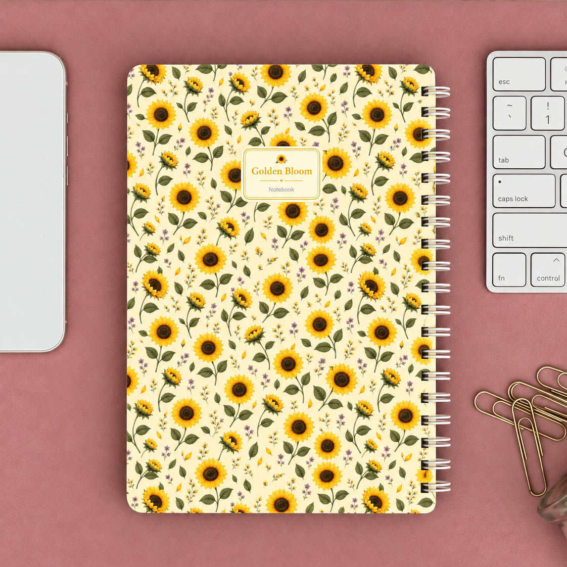 Golden Bloom🌻 מחברת חמניות