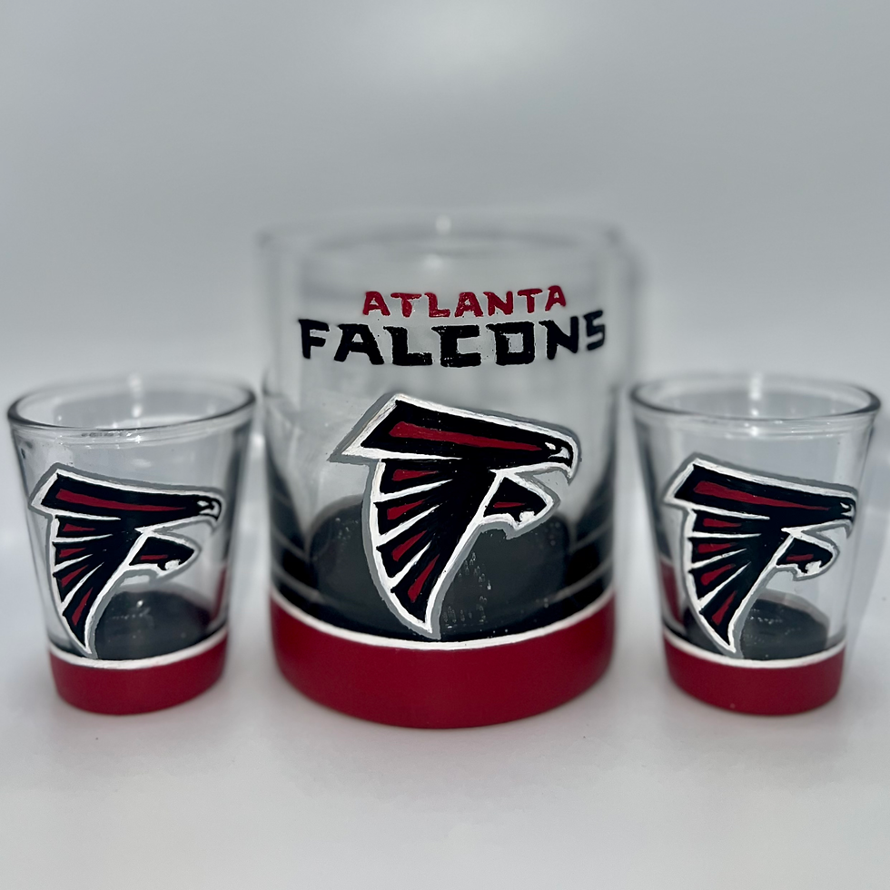 Thumbnail: Team On the rocks and shot glass set 