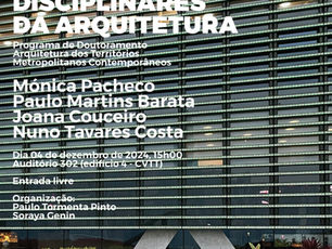 Conferência "A cultura tectónica" e o regresso aos fundamentos disciplinares da arquitetura