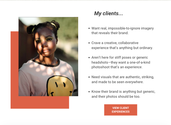 About page copywriting