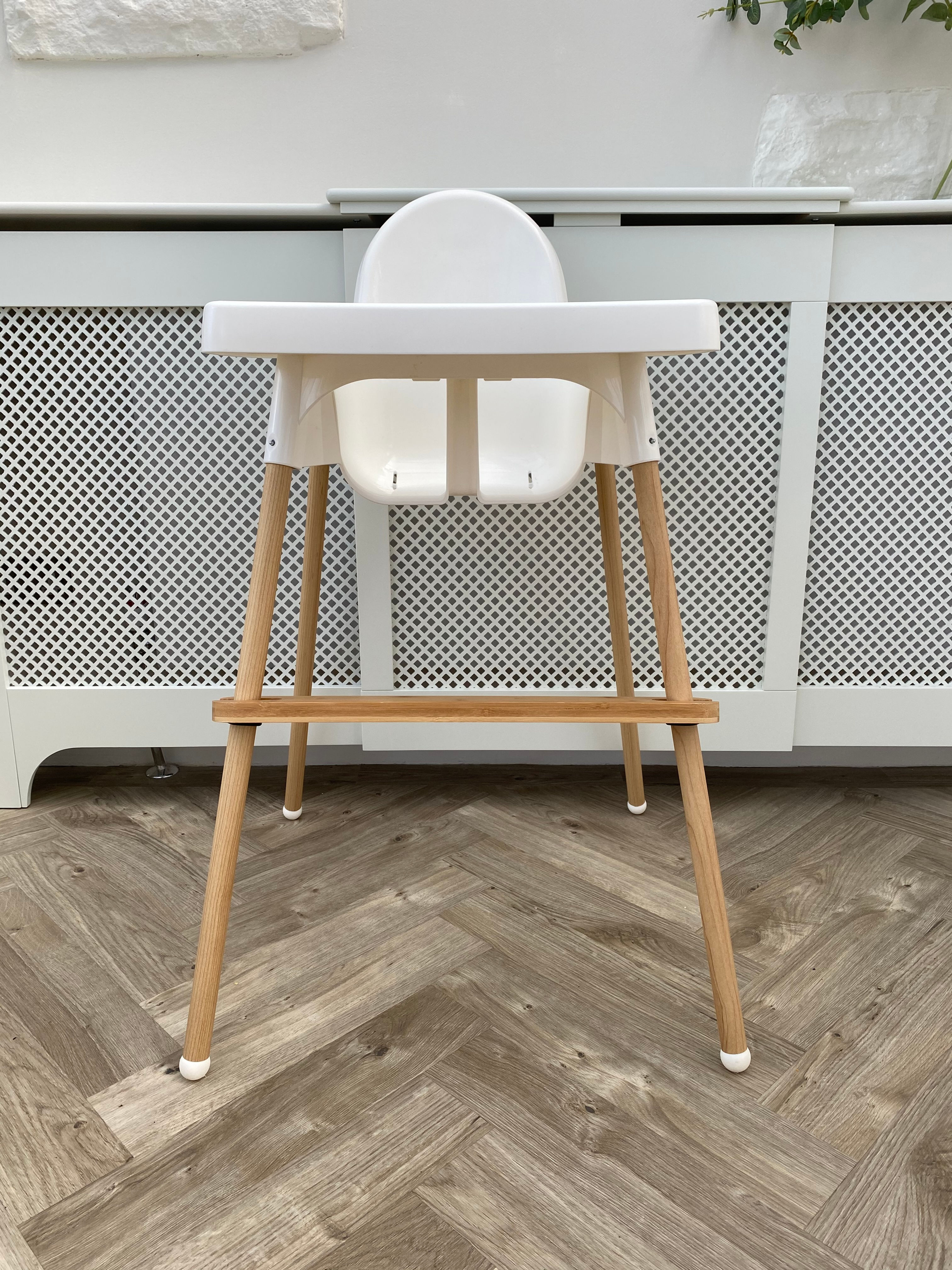 Bamboo leg wraps Ikea highchair vinyl leg stickers antilop high chair wood