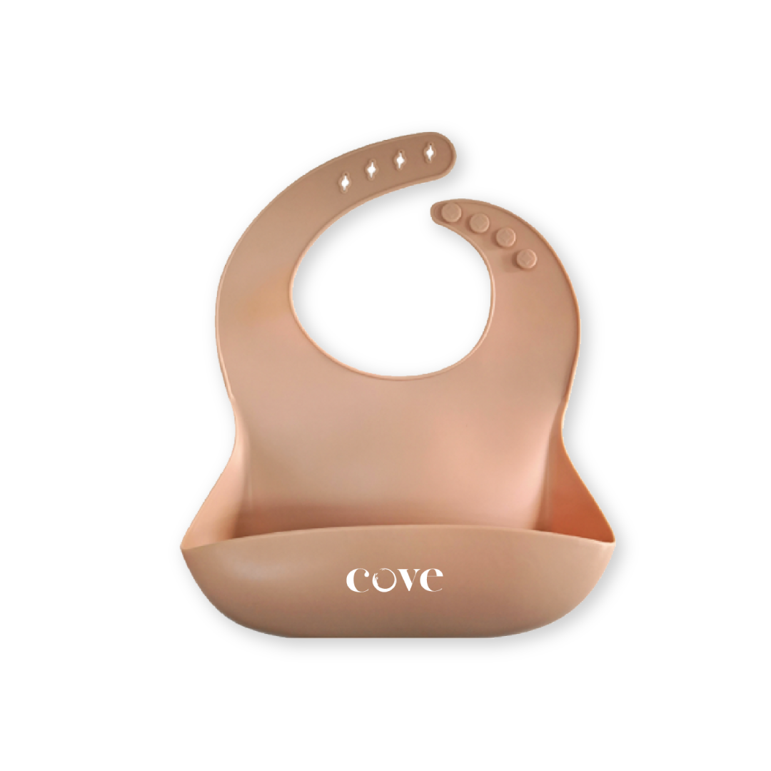 Apricot Silicone Bib