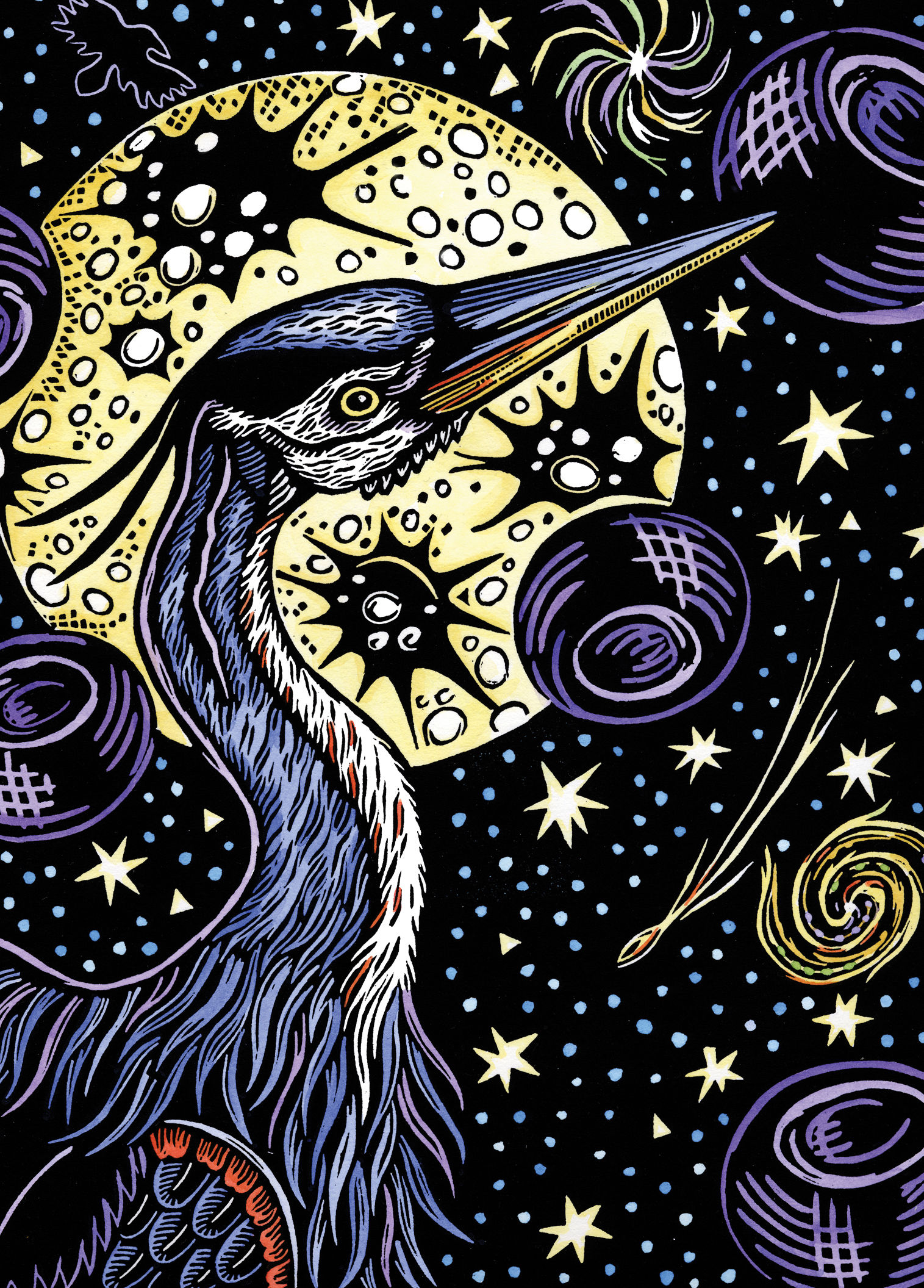 Blue Moon | notecard