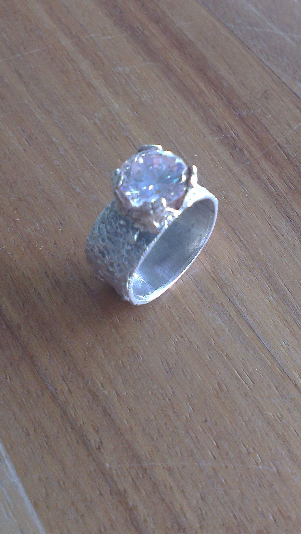 silberring mit zirkon facettiert