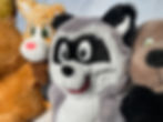 banner of Raccoon puppet, cat puppet, and dog puppet