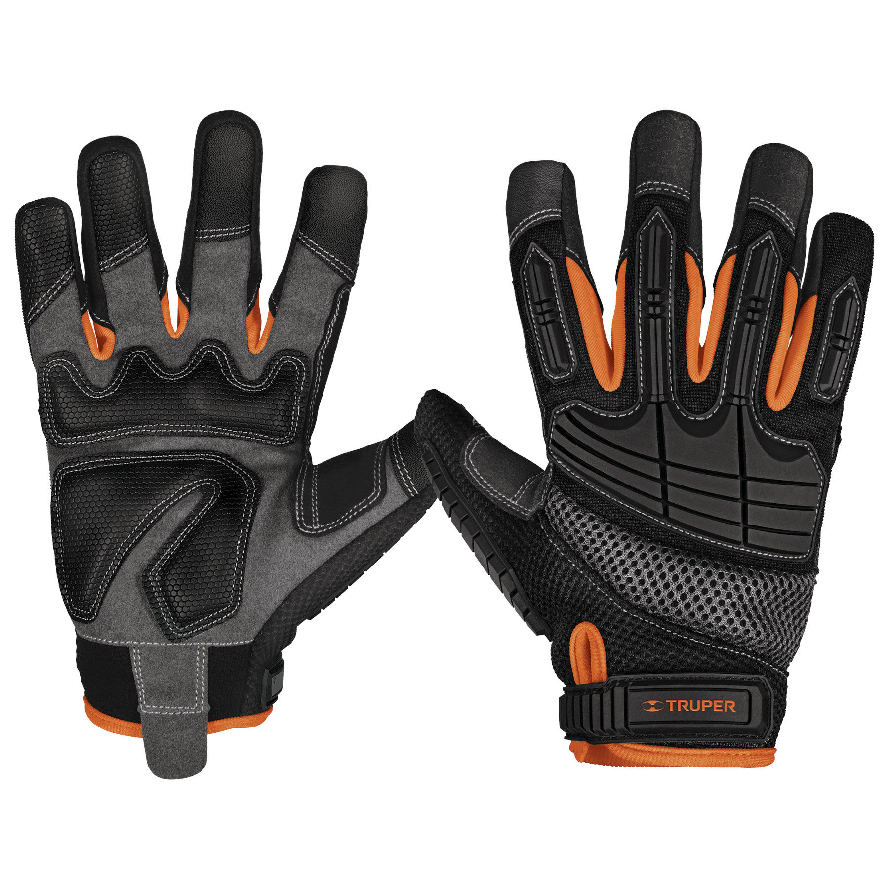 GUANTES PARA MECANICO CON PROTECCION ANTI-IMPACTO TRUPER GU-665