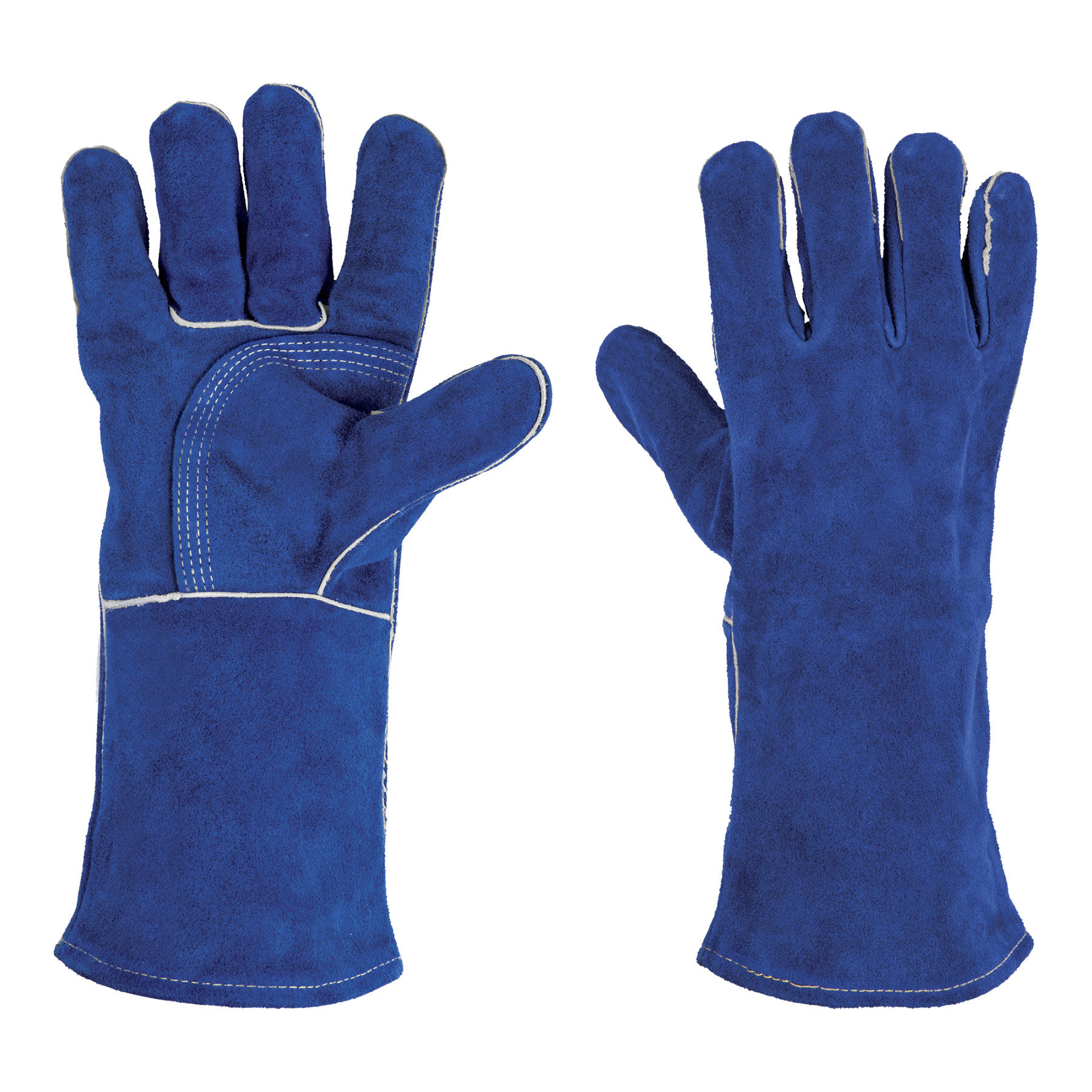 GUANTES AZULES REFORSADOS PARA SOLDADOR TRUPER GU-515