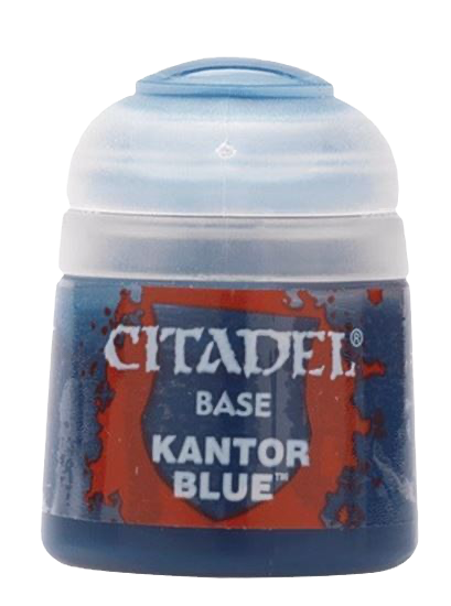 Vasetto di vernice Citadel "CITADEL BASE KANTOR BLUE" per modellismo.