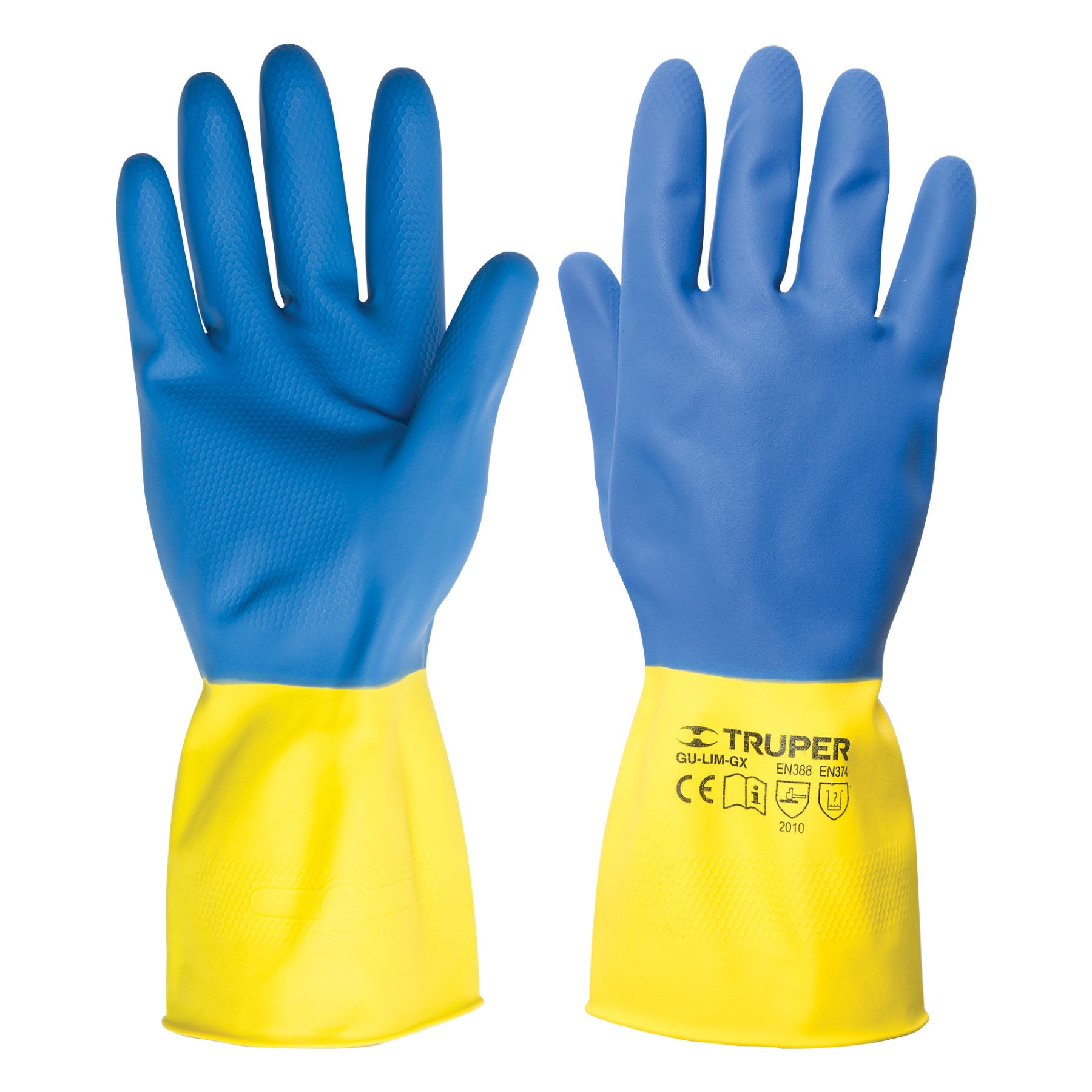 GUANTES DE LÁTEX GRANDES P/LIMPIEZA TRUPER