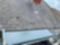 A roof access via scaffolding