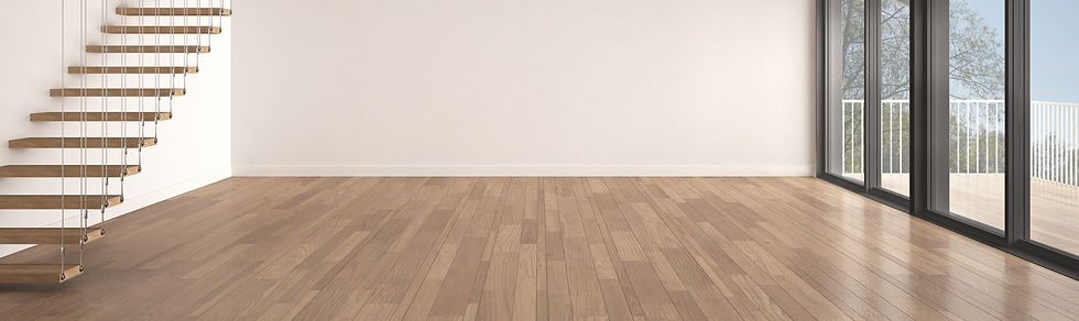 A room with wooden flooring