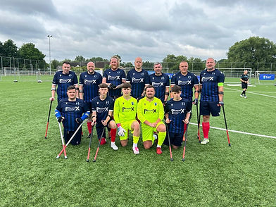 Football players from the Amputee Football Association Scotland