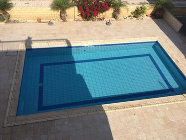 A stunning pool in a holiday accommodation based in Cyprus.