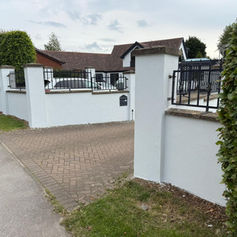 The fences of a domestic property