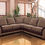 Thumbnail: Riviera corner sofa, brown and mocha