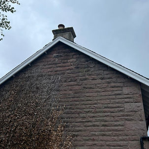 The exterior of a house