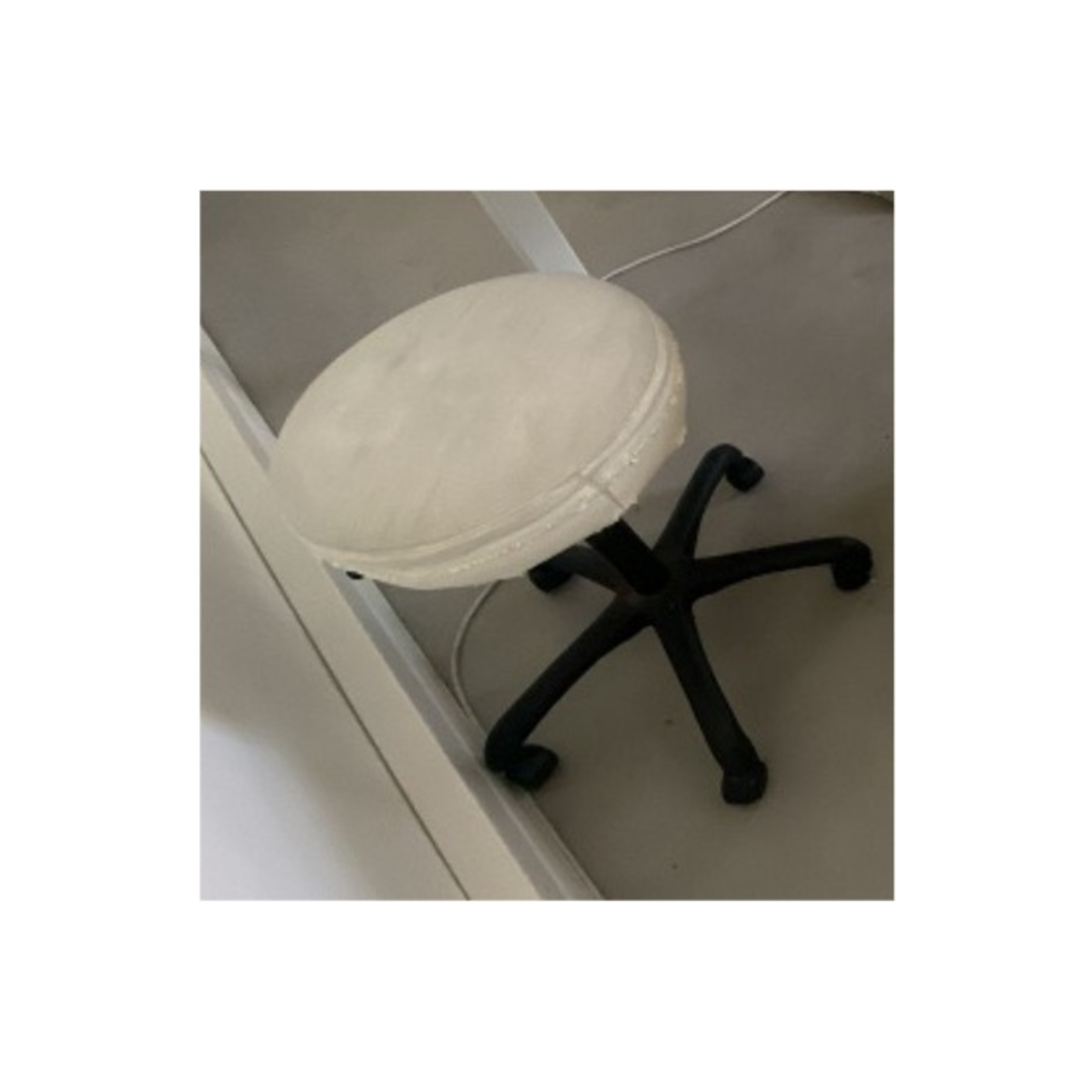 Round stool (seat is well used)
