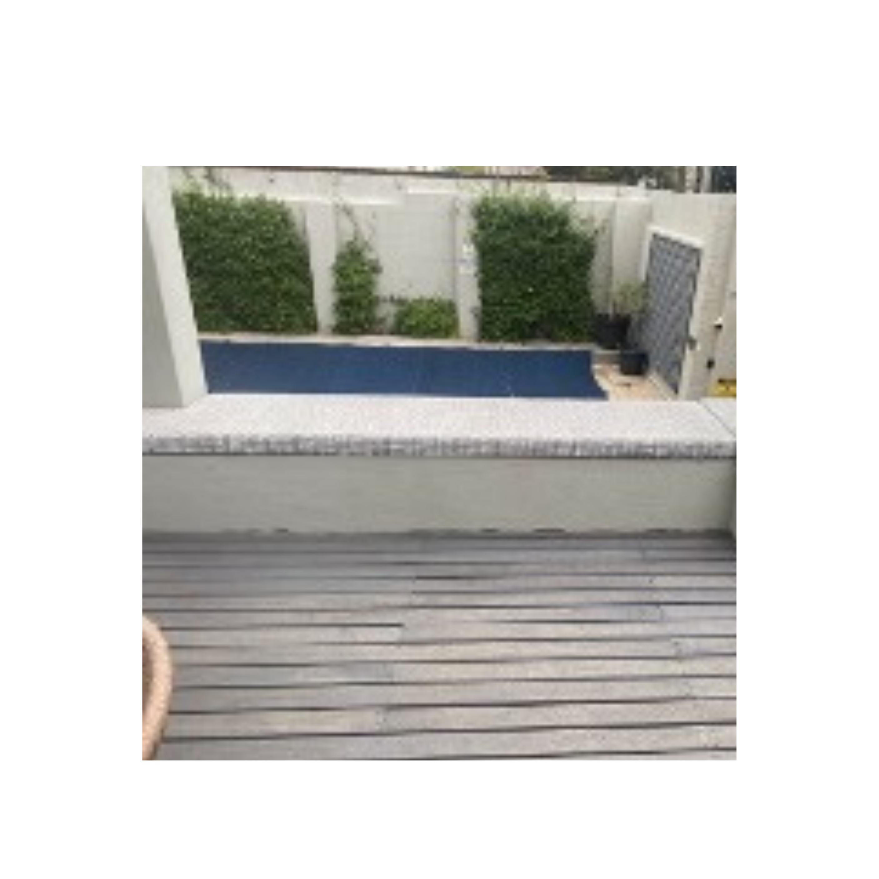 Outdoor grey and white Cushions Rectangular