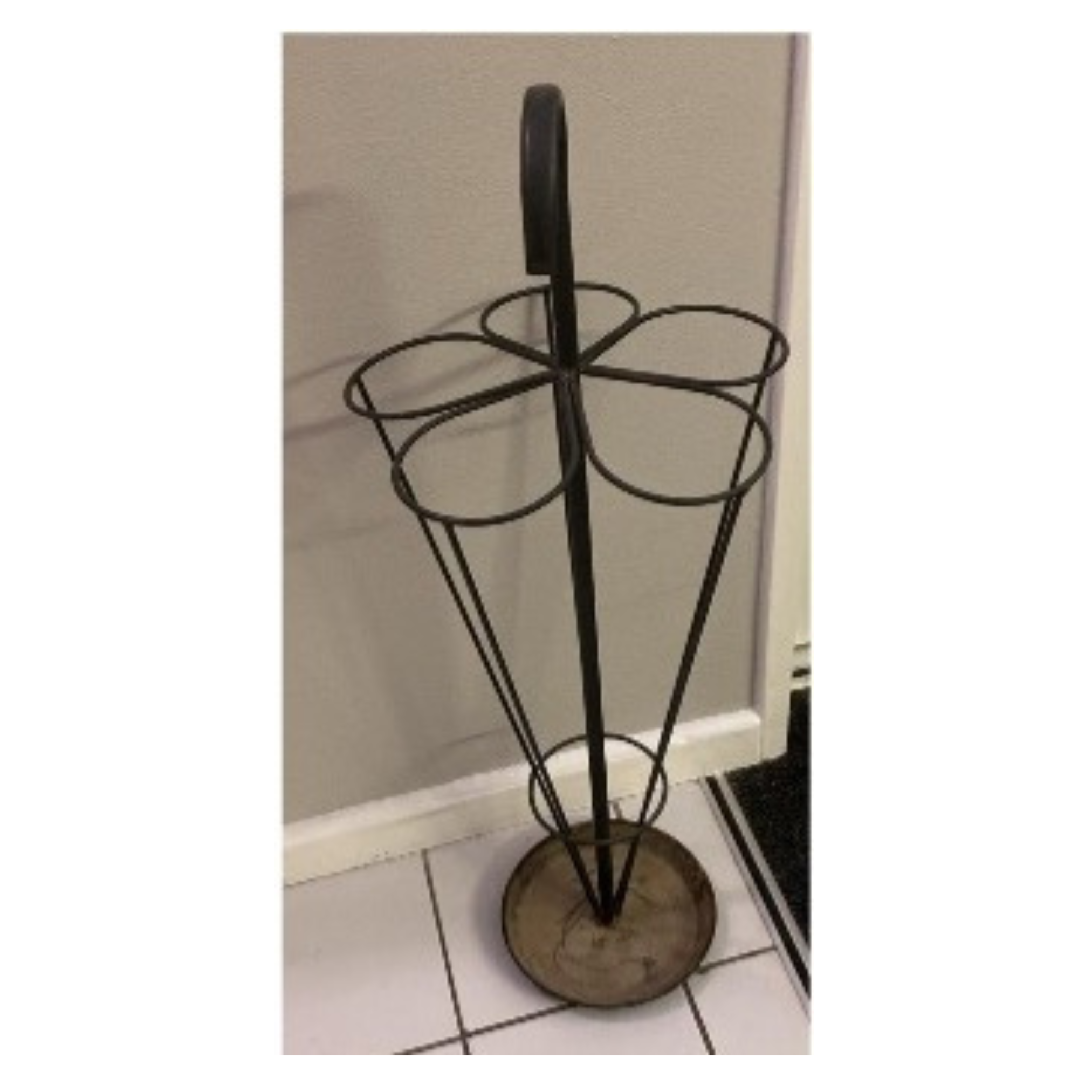 Steel frame umbrella stand