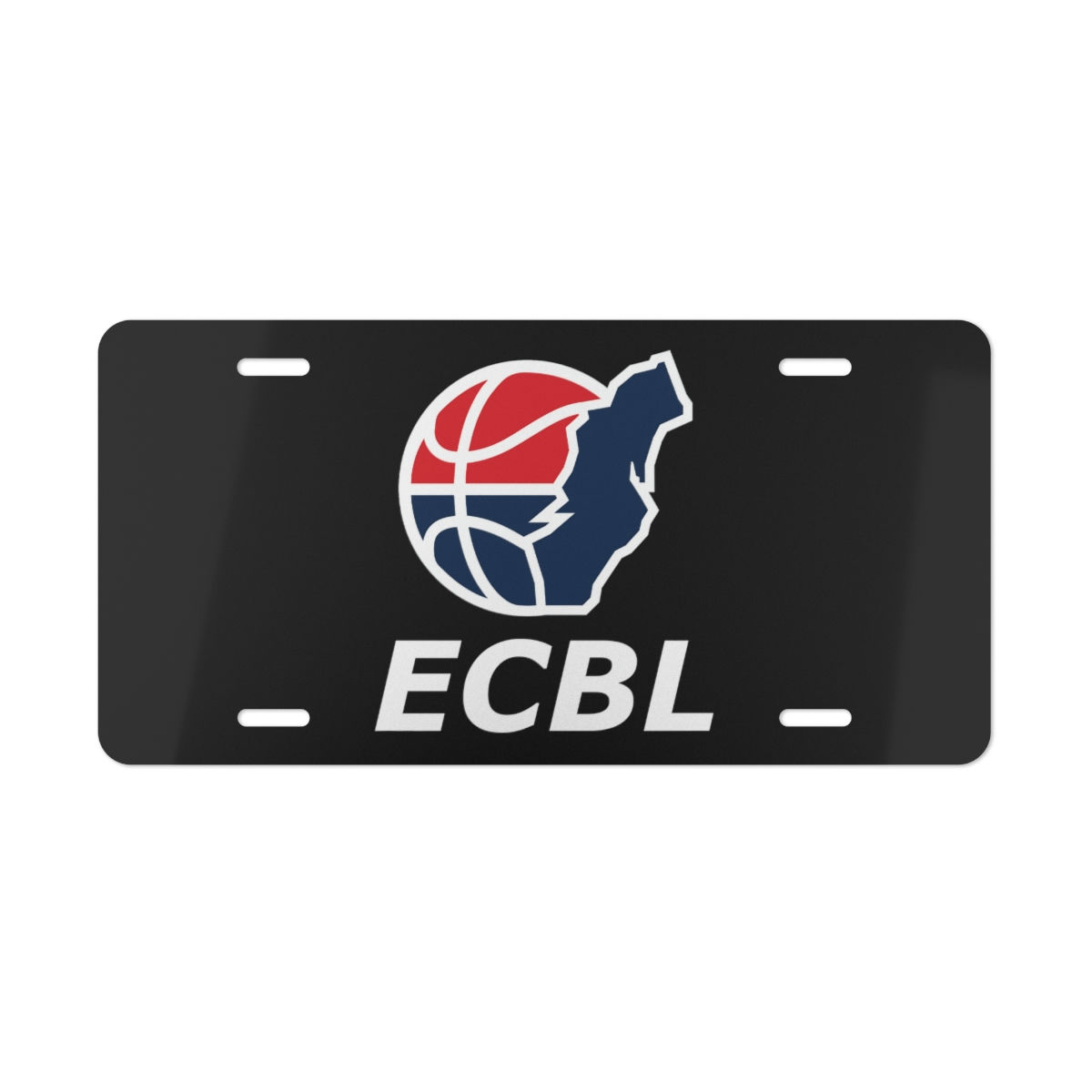 ECBL Vanity Plate (Black)