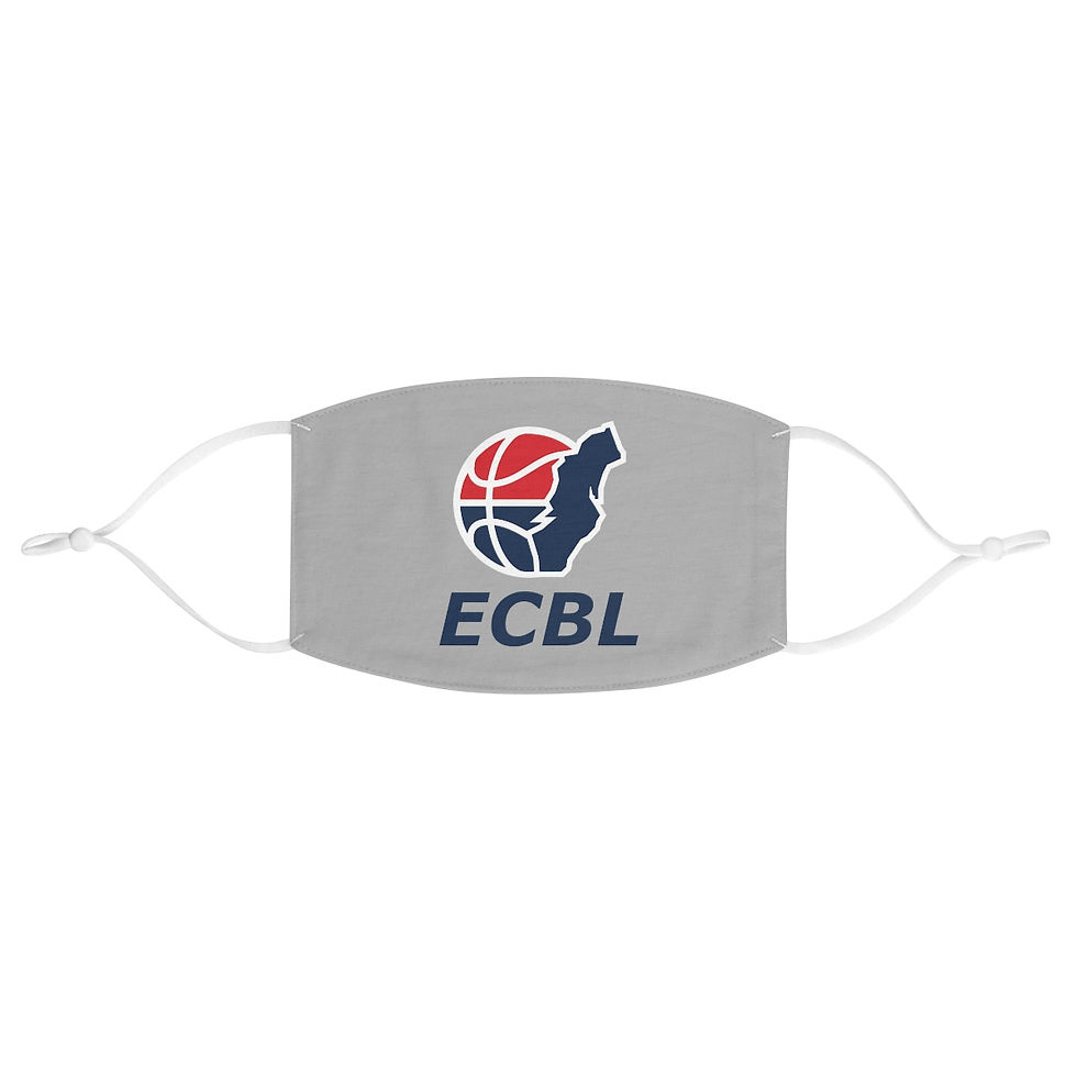 Thumbnail: ECBL Fitted Polyester Face Mask (Gray)
