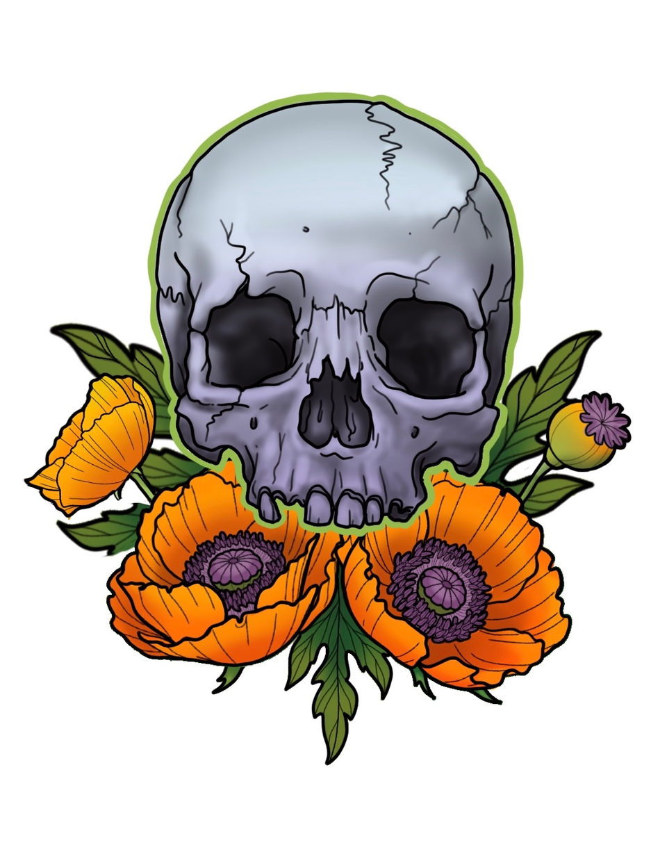 Custom tattoo artwork by Agnes Hamilton