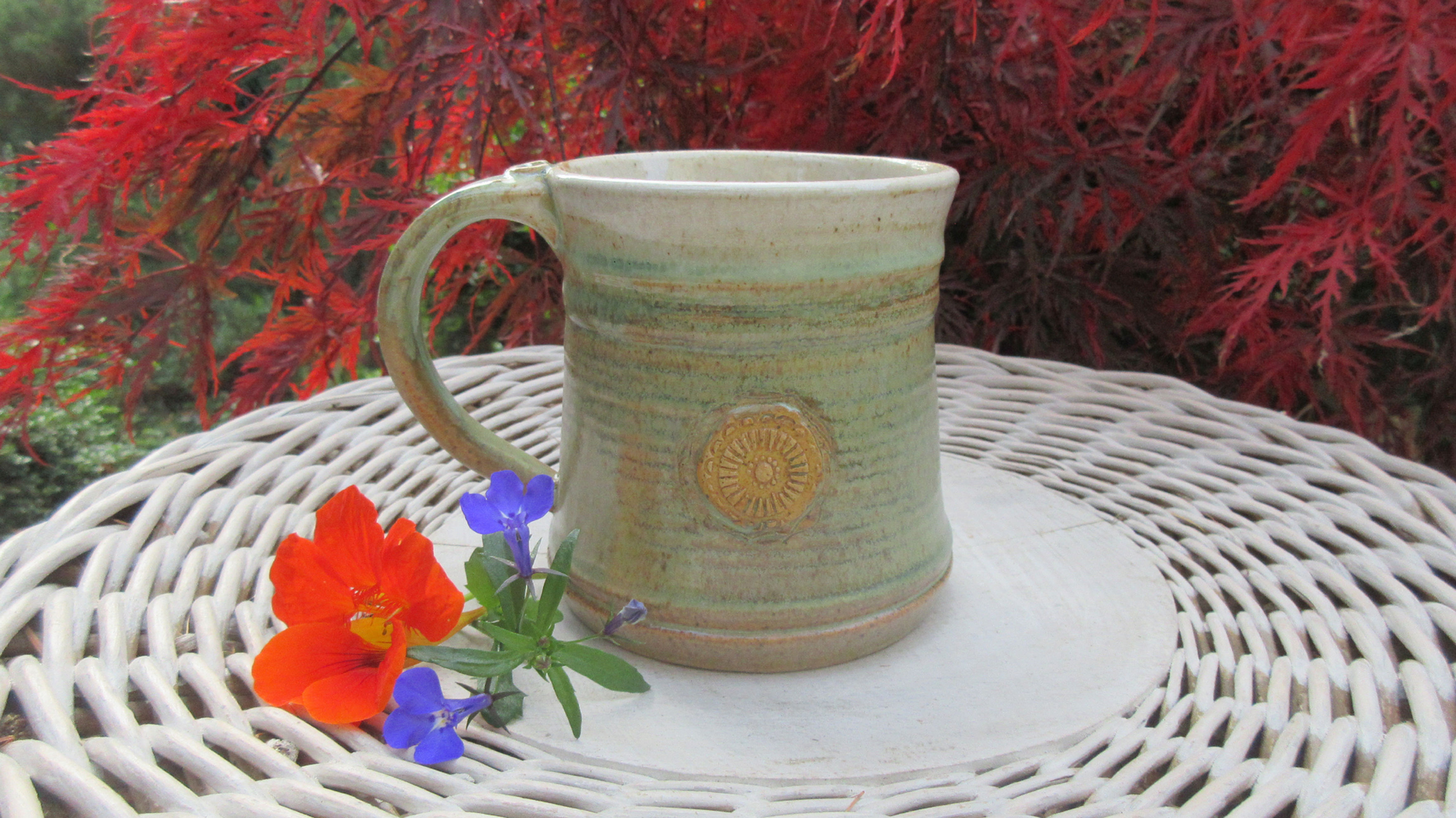 Hrnek v. rovný zelený