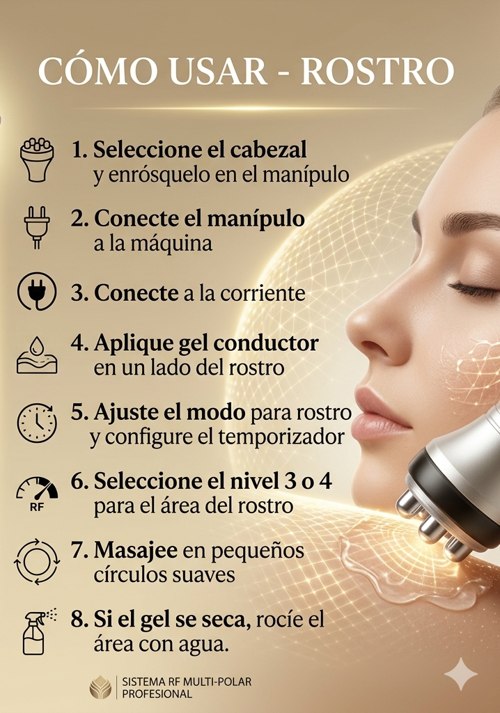 Miniatura: Máquina de Radiofrecuencia (RF) para Rejuvenecimiento Facial y Corporal