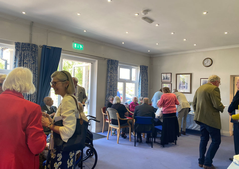 Residents socialising in common area