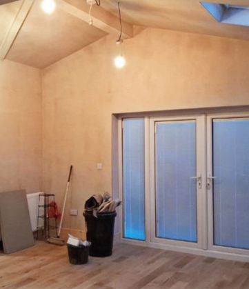 Internal plastering works