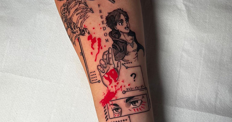 attack on titans tattoo sixtyink london