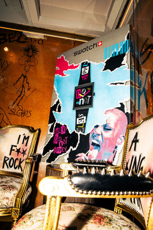 swatch official tattoo pop up with sixtyink for the new watch release - corporate activation