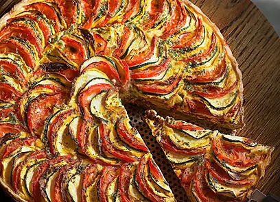 Tomaten Zucchini Quiche