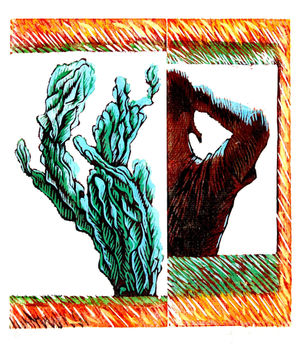 13. Elsa and Cactus. 1996.