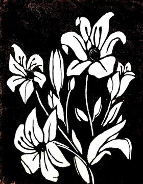 55. Day Lilies on Black. 2024. 