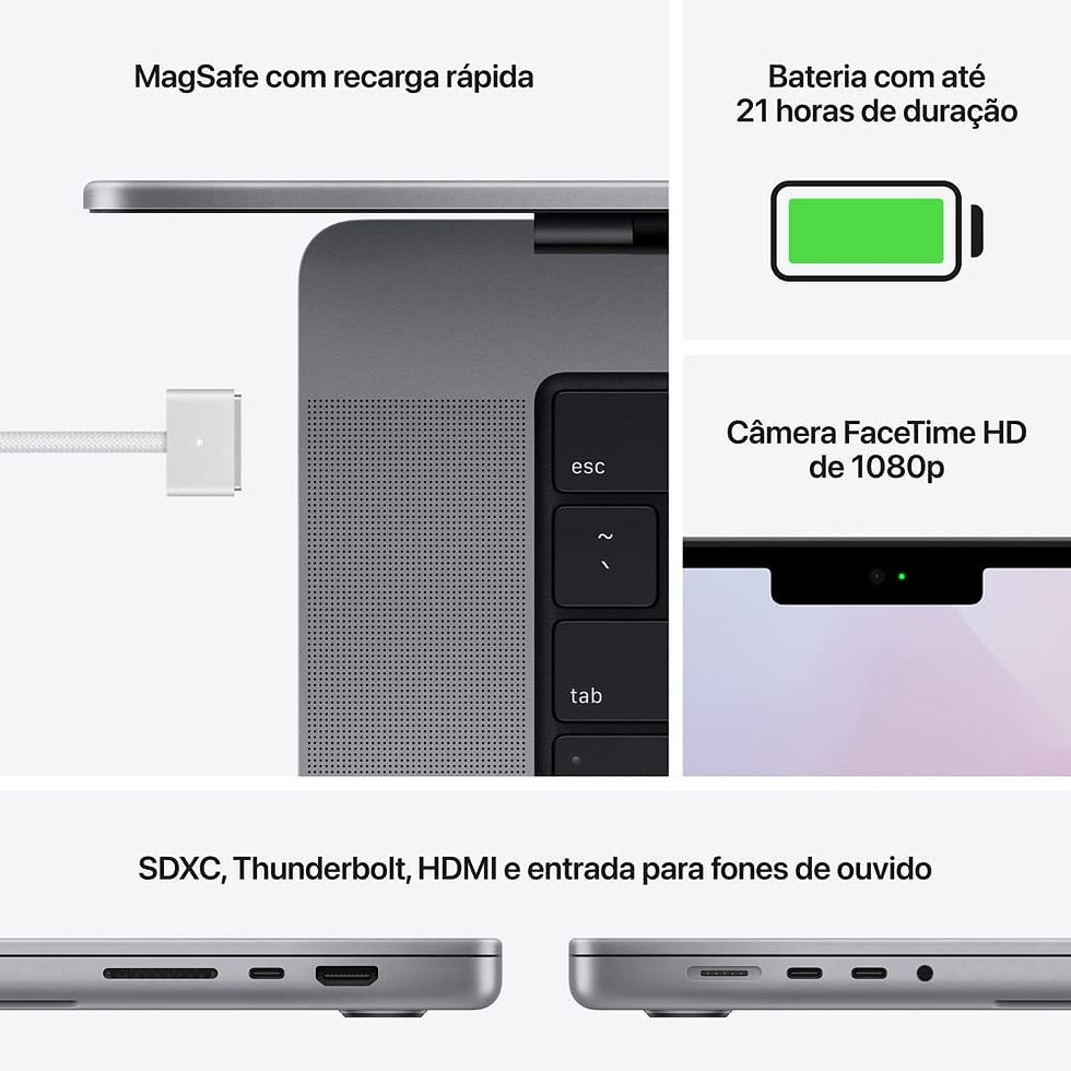 Miniatura: Apple notebook MacBook Pro (de 16 polegadas, Processador M1 Pro da Apple com CPU