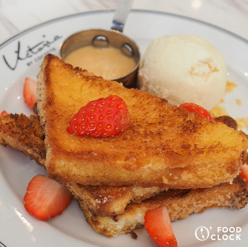 Victoria’s French Toast 2019 with strawberries and ice cream