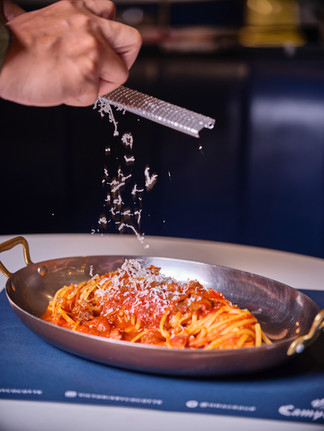 Linguine Amatriciana with Pecorino Romano