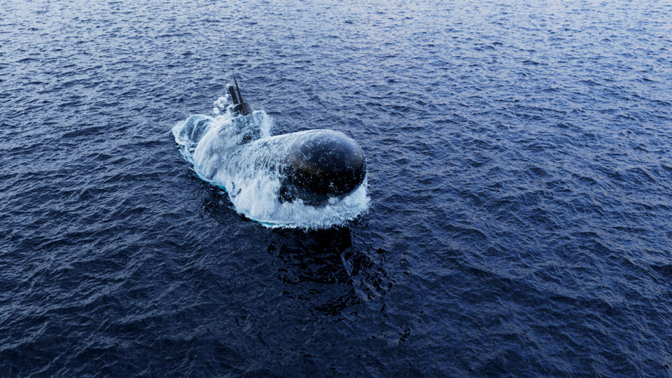 3D artwork of a submarine