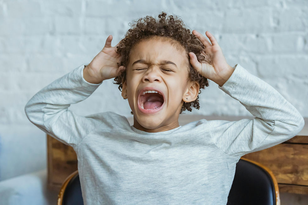 A child throwing a tantrum
